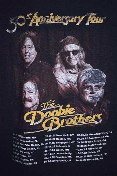 Doobie Brothers Th Anniversary T Shirt Tour Dates C Gem