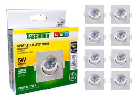 Kit LED Integrado De 10 Puntos Cuadrado Direccionable Mr16 5 W