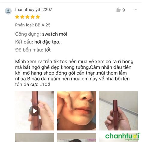 Review Son BBIA màu 25 Thỏi son luôn HOT có gì đặc biệt