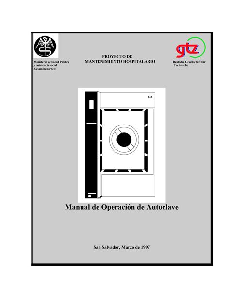 SOLUTION Manual De Operaci N De Autoclave Studypool