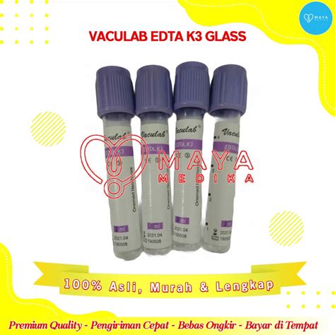 Jual Vaculab Edta Ml K Glass One Med Pcs Shopee Indonesia