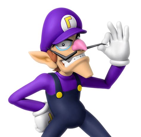 Waluigi Villain Mischief Purple Games Png