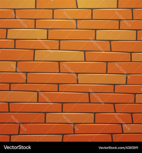 Cartoon brick wall Royalty Free Vector Image - VectorStock