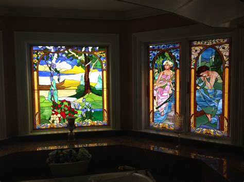 Incredible Series of Stained Glass Bathroom Windows (Also available insulated and pre-installed ...