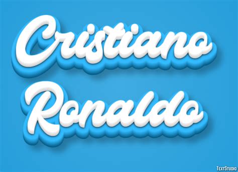 Cristiano Ronaldo Text Effect And Logo Design Celebrity