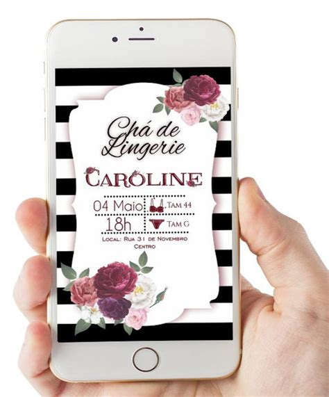 Convite Digital Ch De Lingerie Elo Produtos Especiais