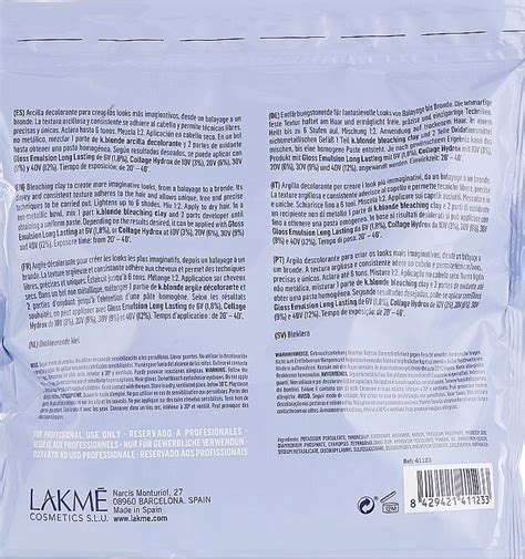 Lakme K Blonde Bleaching Clay Argile D Colorante Makeup Fr