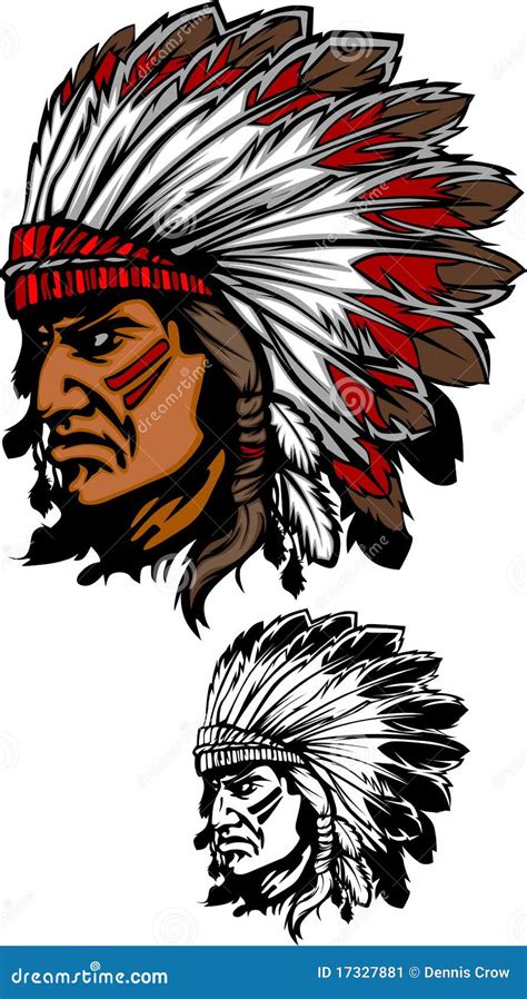 Indian Chief Mascot Vector