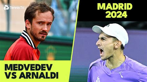 Daniil Medvedev Vs Matteo Arnaldi Fun Match Madrid Highlights