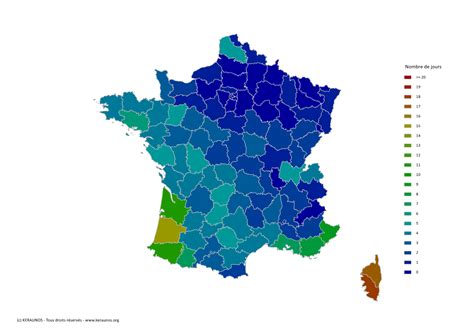 Hiver 2021 des orages peu actifs gros déficit sur le tiers nord