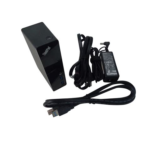 Lenovo Thinkpad Usb 3 0 Docking Station W Power Adapter And Ss Usb Connection Cable Du9019d1