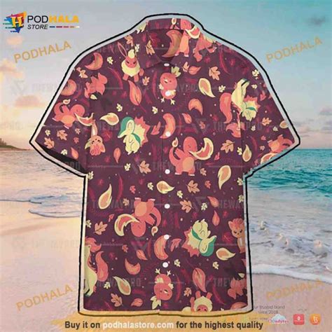Pokemon Fire Funny D Hawaiian Shirt Hot Sale