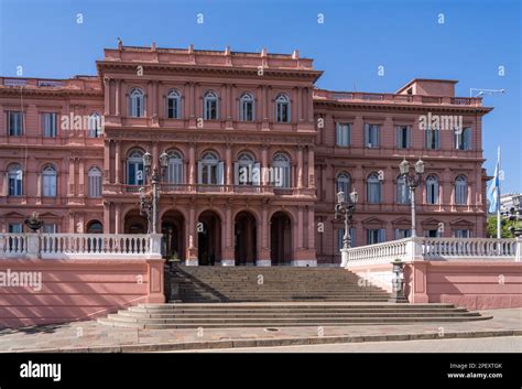 Office of the President of Argentina known as Casa Rosada in Buenos ...