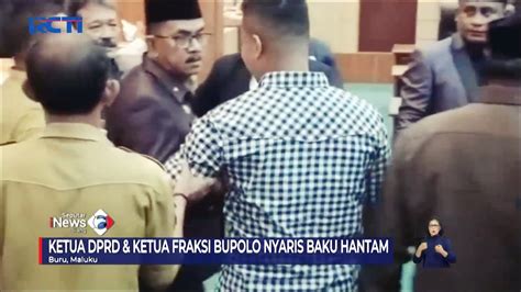 Mikrofon Dimatikan Rapat DPRD Kab Buru Ricuh Anggota Nyaris Adu