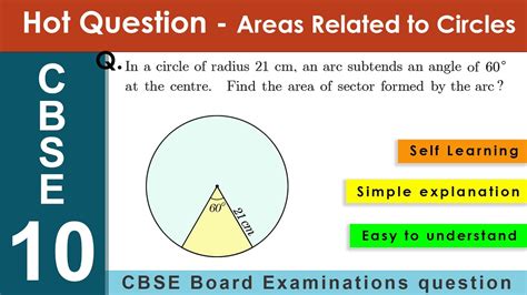 In A Circle Of Radius Cm An Arc Subtends An Angle Of At The