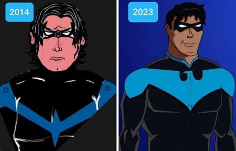 Nightwing Evolution by TrentJ33 on DeviantArt