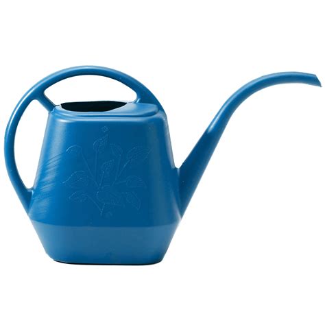 Bloem Aqua Rite Plastic Watering Can 56 Oz Capacity Classic Blue