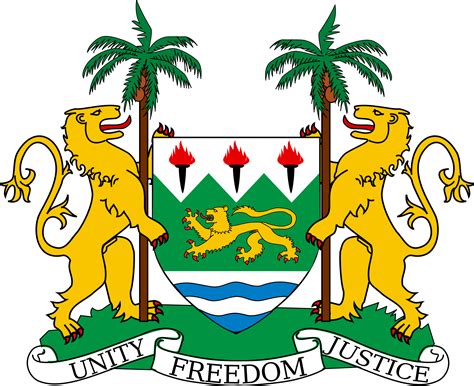 The Official Emblem Of The Sierra Leone