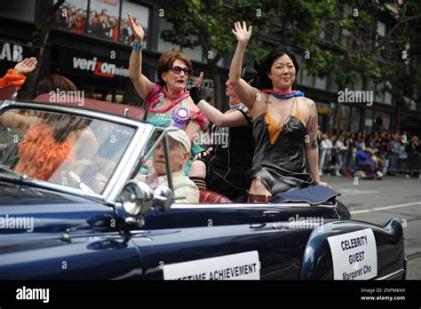 Margaret Cho Rides In A Car At The Gay Pride Parade In San Francisco Sunday June AP