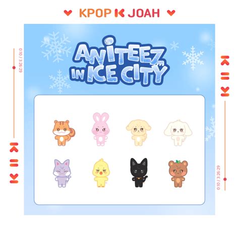 PLUSH DOLL ATEEZ 2024 ANITEEZ ANITEEZ IN ICE CITY OFFICIAL MD