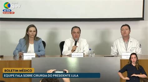 Lula passa bem por cirurgia e voltará em breve a despachar do Alvorada