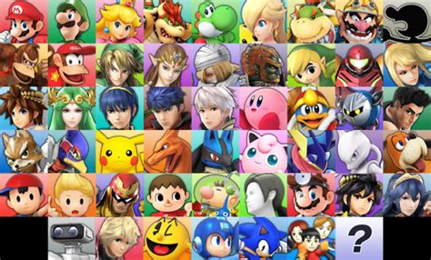 Super Smash Bros 3DS DLC Roster by Snivy101 on DeviantArt