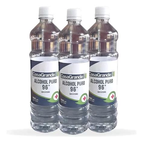 Alcohol Puro Medicinal 96 Grados Casa Grande De 900 Ml Mercadolibre