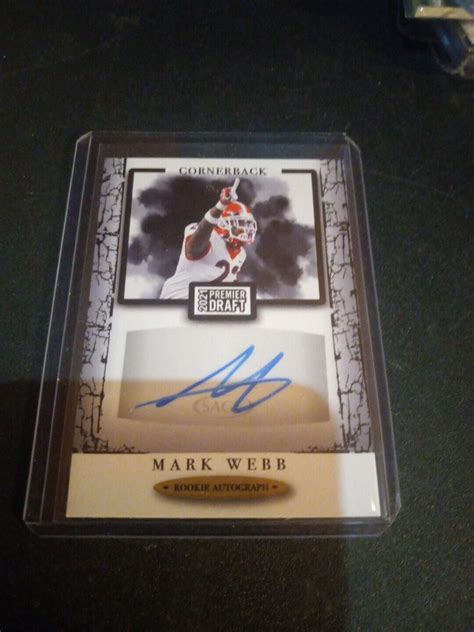 2021 Sage Premier Draft Autographs A70 Mark Webb AU RC For Sale