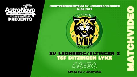 17 SPIELTAG SV Leonberg Eltingen TSF Ditzingen Lynx MATCHVIDEO