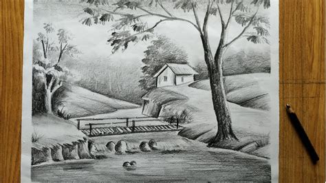 Simple Scenery Drawing Pencil Easy - annighoul