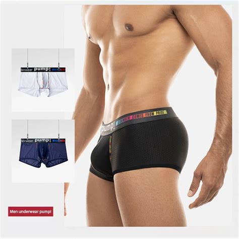 Pump New Fashion Men Boxershorts U Pouch Hip Raise Sexy Boxers Roupa