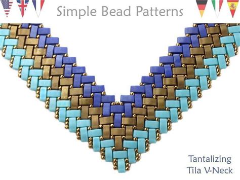 Half Tila Bead Patterns Diy Beaded Necklaces Pattern Half Tila