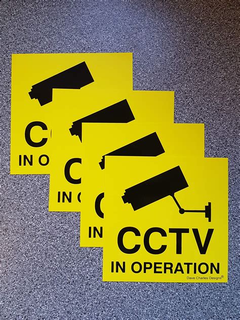 Cctv In Operation Window Sticker Security Camera Closed Circuit Tv