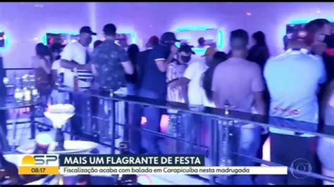 Vídeo Festa clandestina é encerrada na Grande SP Bom dia SP G1