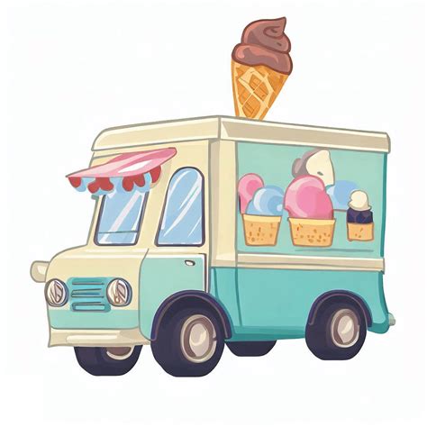 Ice Cream Truck Clipart Png For Free - ClipartLib