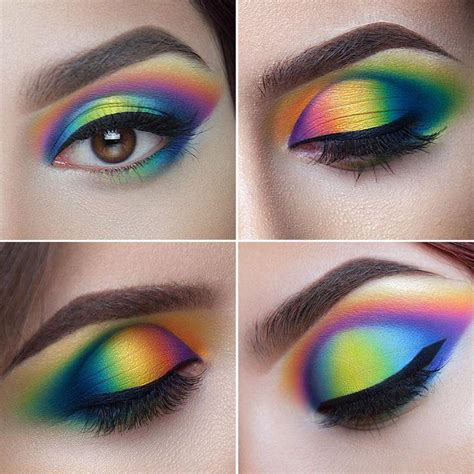 Makeup Rainbow Eye Looks 2735704 Weddbook