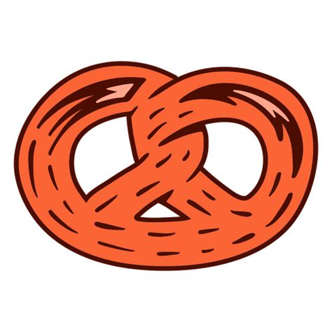 Design Png E Svg De Refeição De Pretzel De Comida Para Camisetas