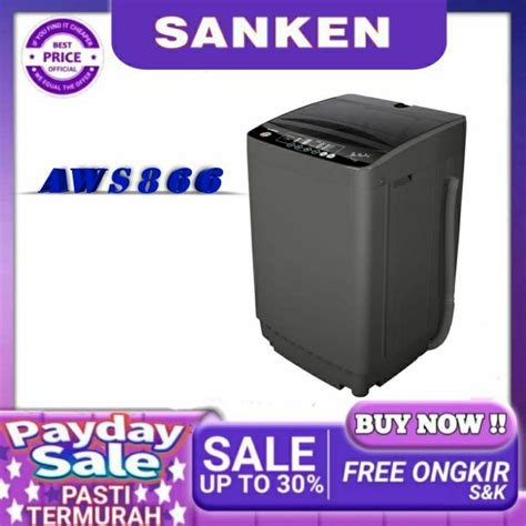 Jual Mesin Cuci Tabung Sanken Aw S Aws Top Loading Kg Low