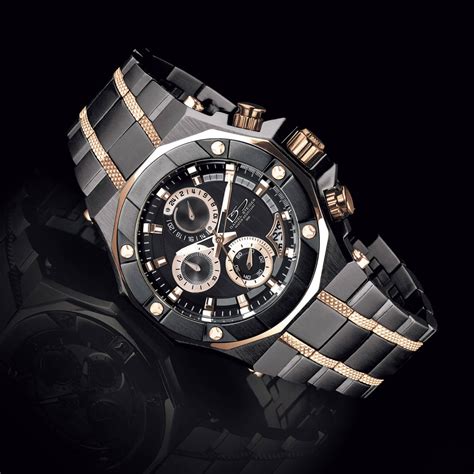 Phantom Rose Gold & Black Watch | Timepieces International