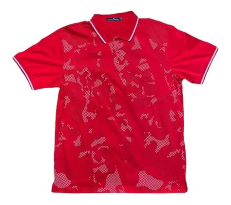 Playera De Hombre Tipo Polo Estilo Carolina Herrera Roja Meses Sin