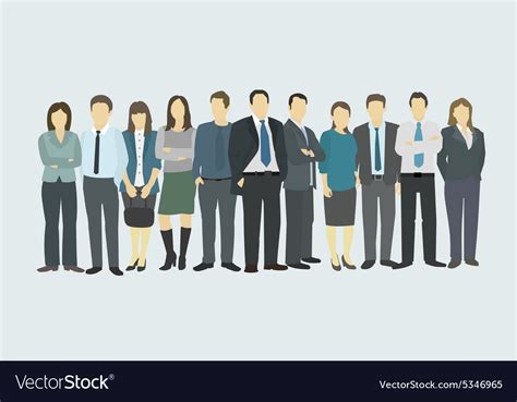 Business Group Company Staff Royalty Free Vector Image