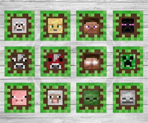 Minecraft Creeper Face Printable