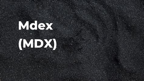 Qu Es Mdex Mdx Precio Canje Proyecto E Informaci N General