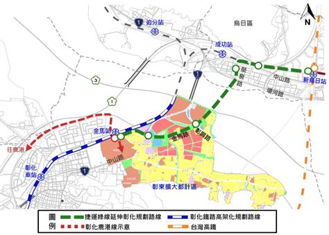 臺中市政府全球資訊網 市政新聞 捷運綠線延伸線再報中央審查 增1站連接彰化鐵路金馬站