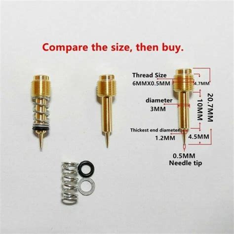 Mikuni Carburetor Carb Mixture Screw Fuel Ratio Adjusting Screw VM22