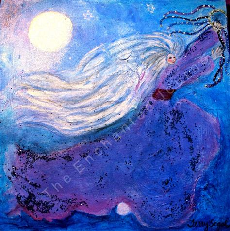 Miriam With Her Timbrel Woman Dancing In Moonlight With Tambourine S