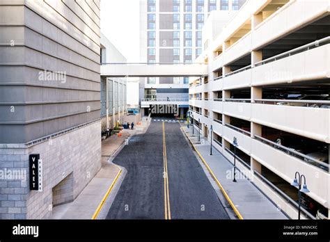 Tysons, USA - January 26, 2018: Architecture exterior of Tyson's Corner ...