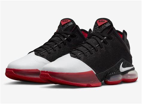 Nike LeBron 19 Low "Bred" - Дата релиза, фото, где купить