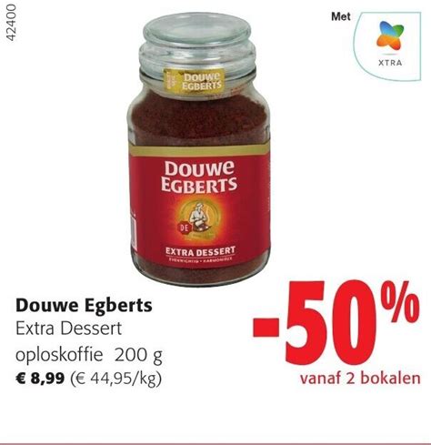 Douwe Egberts Extra Dessert Oploskoffie G Promotie Bij Colruyt