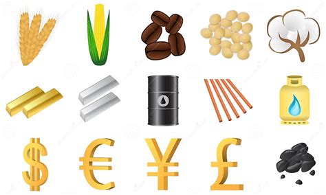 Traded Commodities Stock Vector Illustration Of Soybean 35143531